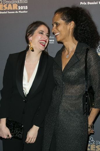 Marie Gillain et Karine Silla à Paris le 16 février 2015