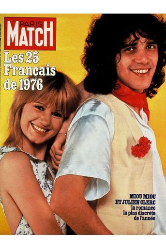 Miou-Miou et Julien Clerc pour la couverture du numéro 1441, le 7 janvier 1977