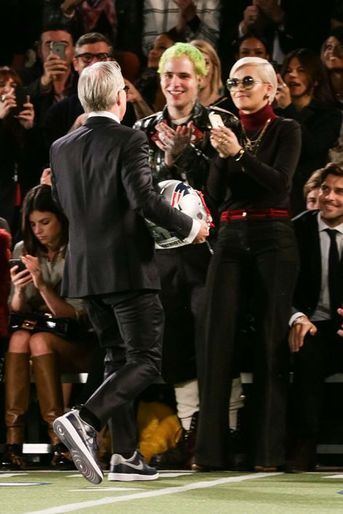 Ricky Hilfiger et Rita Ora soutiennent Tommy Hilfiger à New York le 16 février 2015