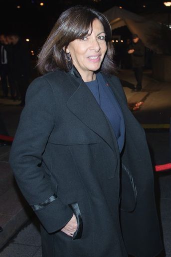 Anne Hidalgo arrive au 30ème dîner du Crif à Paris, le 23 février 2015