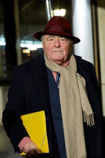 Claude Lanzmann arrive au 30ème dîner du Crif à Paris, le 23 février 2015