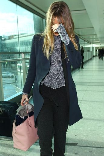 Cressida Bonas à l’aéroport de Londres Heathrow, le 13 janvier 2015