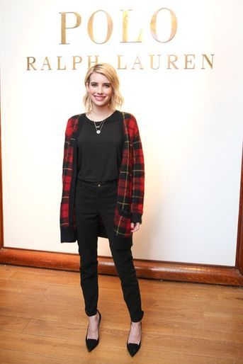 Emma Roberts à la présentation Polo Ralph Lauren de la Fashion Week de New York