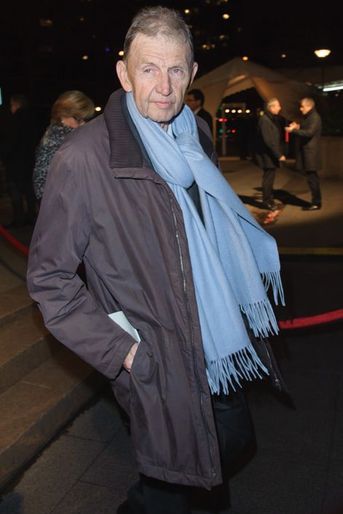 Etienne Mougeotte arrive au 30ème dîner du Crif à Paris, le 23 février 2015