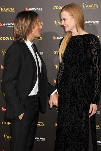 Keith Urban et Nicole Kidman à Los Angeles le 31 janvier 2015