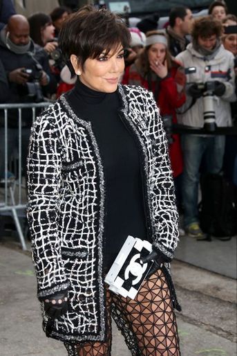 Kris Jenner au défilé Chanel Haute-Couture