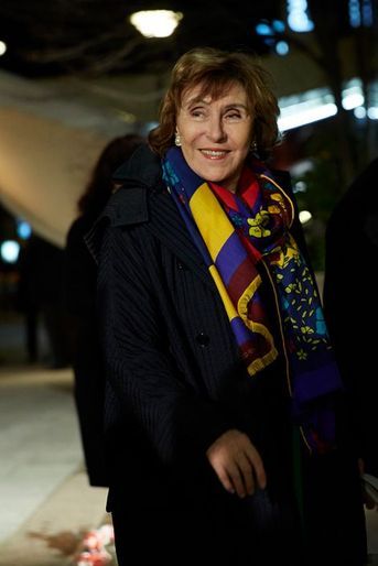 L&#039;ancienne Premier ministre Edith Cresson arrive au 30ème dîner du Crif à Paris, le 23 février 2015