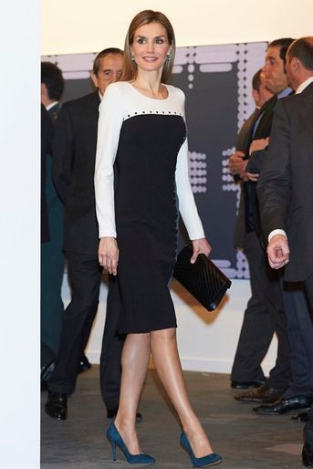 La reine Letizia d’Espagne à Madrid, le 26 février 2015 