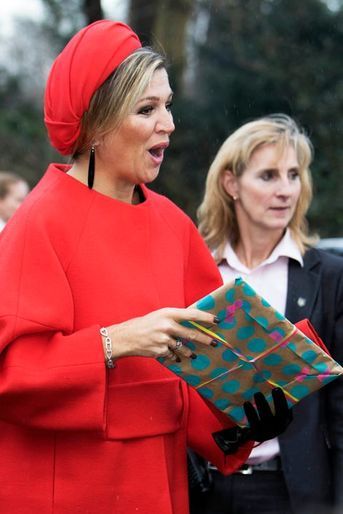 La reine Maxima remet un prix à un centre d’accueil pour enfants à Goirle, le 3 février 2015