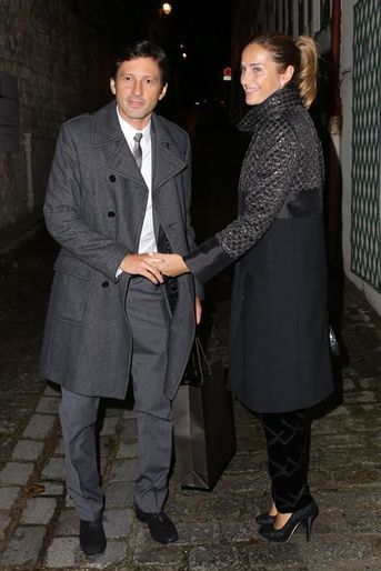 Leonardo et sa femme Anna Billo, à Paris le 30 janvier 2015
