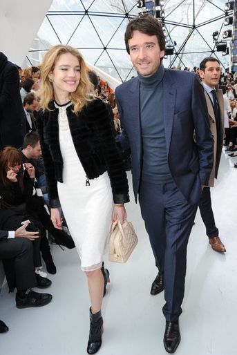 Natalia Vodianova et Antoine Arnault au défilé Louis Vuitton