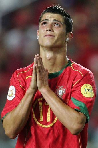 Ronaldo en finale de l'Euro en 2004