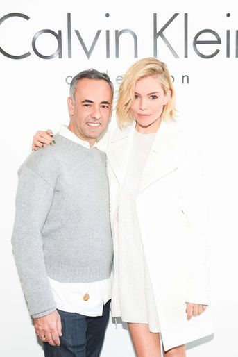 Sienna Miller et Francisco Costa au défilé Calvin Klein