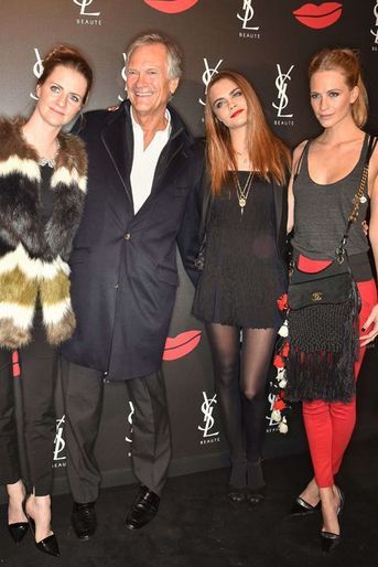 Sortie en famille pour les Delevingne lors de la dernière soirée YSL Beauty à Londres
