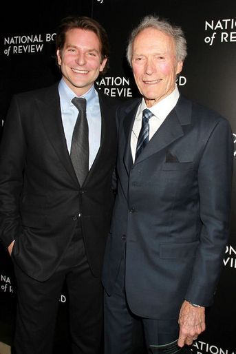 Bradley Cooper et Clint Eastwood à New York le 6 janvier 2014