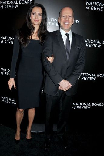 Emma Heming et Bruce Willis à New York le 6 janvier 2014