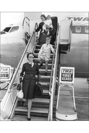 La Princesse Stéphanie De Monaco en 1966, aux Etats-Unis avec Grace et Albert