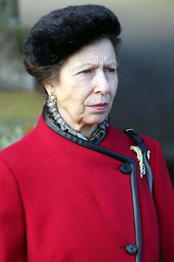 La princesse Anne à Sandringham, le 25 décembre 2014