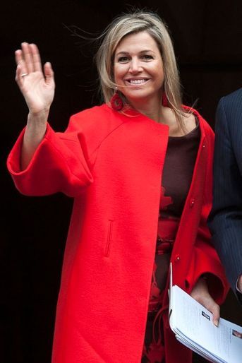 La reine Maxima des Pays-Bas à Amsterdam, le 13 janvier 2015