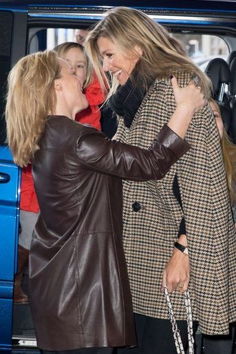 La reine Maxima et princesse Margarita de Bourbon Parme au Jumping Amsterdam, le 1er février 2015