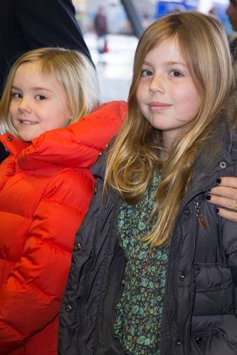 Les princesses Alexia et Ariane au Jumping Amsterdam, le 1er février 2015