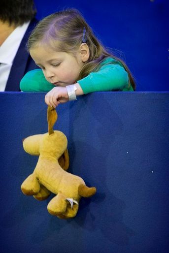 Paola, la fille de la princesse Margarita de Bourbon Parme au Jumping Amsterdam, le 1er février 2015