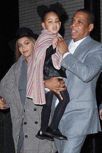 Beyoncé, Blue Ivy et Jay Z à New York le 7 décembre 2014