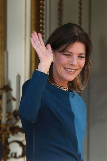 La princesse Caroline de Monaco à Monaco, le 7 janvier 2015
