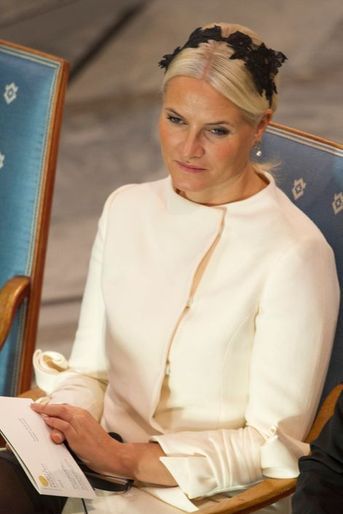 La princesse Mette-Marit à la remise du prix Nobel de la Paix à Oslo le 10 décembre 2014
