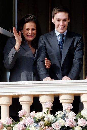 La princesse Stéphanie et Louis Ducruet à Monaco, le 7 janvier 2015