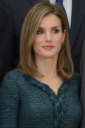 La reine Letizia d’Espagne à Madrid, le 4 décembre 2014