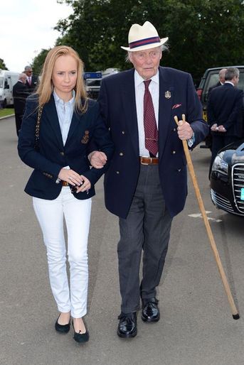 Le duc de Wellington Arthur Valerian Wellesley à une compétition de Polo à Egham, le 22 juillet 2012
