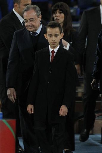 Le prince Moulay El Hassan du Maroc au Grand stade à Marrakech, le 20 décembre 2014