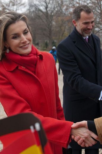Le roi Felipe VI d’Espagne et la reine Letizia à Berlin, le 1er décembre 2014