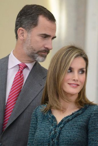 Le roi Felipe VI d’Espagne et la reine Letizia d’Espagne à Madrid, le 4 décembre 2014