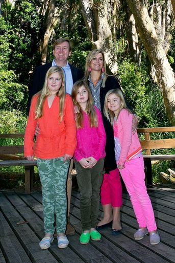 Le roi Willem-Alexander des Pays-Bas, la reine Maxima et leurs filles en Argentine, le 22 décembre 2014