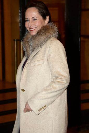 Ségolène Royal arrive au dîner du roi de Suède au Palais de Chaillot à Paris, le 3 décembre 2014