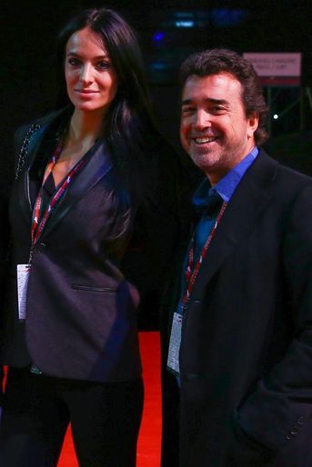 Arnaud Lagardère et son épouse Jade Foret au Gucci Paris Masters 2014 qui se tient à Paris du 4 au 7 décembre  