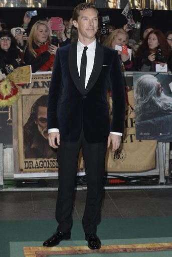 Benedict Cumberbatch à Londres le 1er décembre 2014