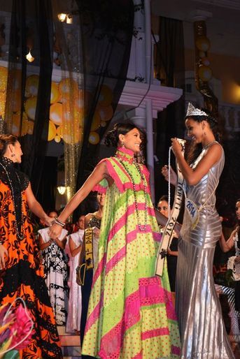 Flora Coquerel à l&#039;élection de Miss Tahiti à Papeete, le 29 juin 2014