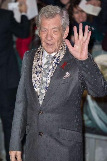 Ian McKellen à Londres le 1er décembre 2014