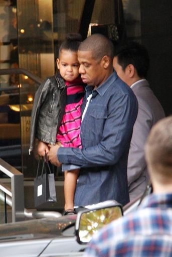 Jay Z et sa fille à Los Angeles le 11 novembre 2014