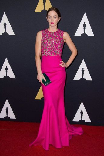 L'actrice Emily Blunt en Michael Kors lors du 6eme gala Annual Governors Awards à Hollywood