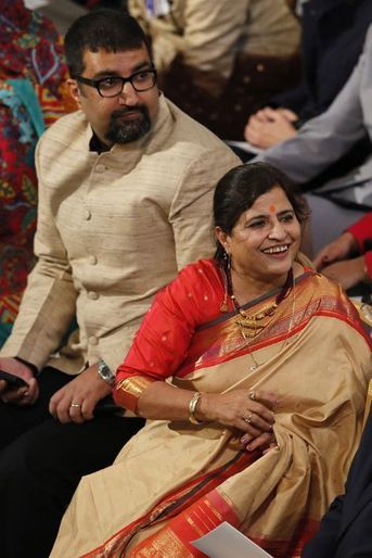 L'épouse de Kailash Satyarthi, qui a reçu le prix Nobel de la Paix ce mercredi à Oslo
