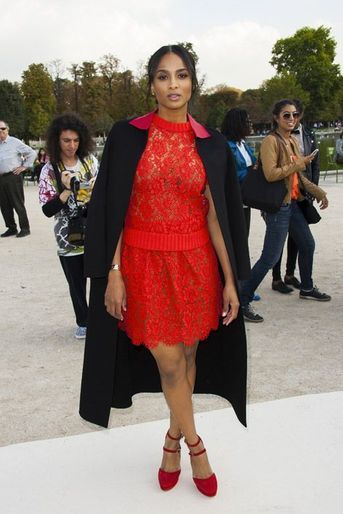 La chanteuse Ciara au défilé Valentino à Paris, le 30 septembre 2014