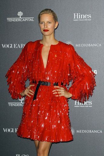 Le mannequin Karolina Kurkova fête les 50 ans de Vogue Italie à Miami le 21 septembre 2014
