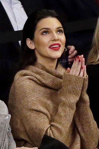 Le mannequin Kendall Jenner à un match de basket à New York, le 22 octobre 2014