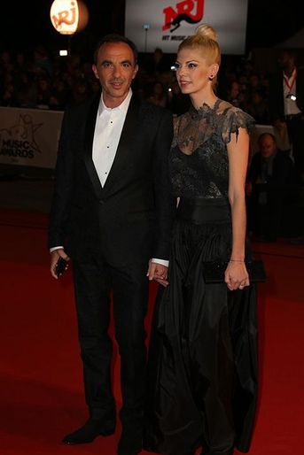 Nikos Aliagas et son épouse, Tina, à Cannes le 13 décembre 2014