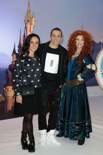 Alizée et Grégoire Lyonnet au lancement des festivités de Noël à Disneyland Paris, le 16 novembre 2014