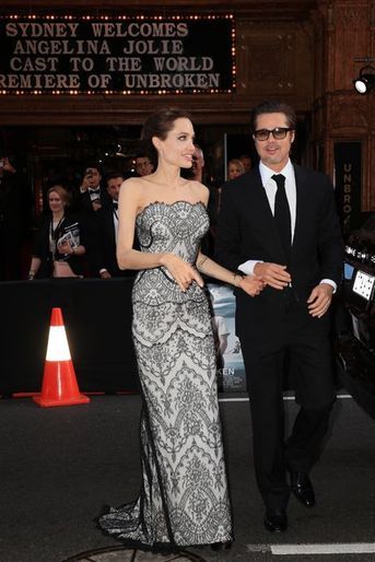 Angelina Jolie et Brad Pitt à Sydney le 17 novembre 2014